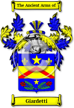 Giardetti Family Crest Download (JPG) Legacy Series - 600 DPI