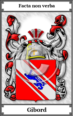 Gibord Family Crest Download (JPG)  Book Plated - 150 DPI