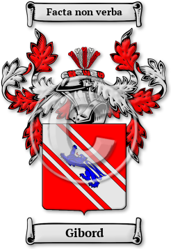 Gibord Family Crest Download (jpg) Legacy Series - 150 DPI