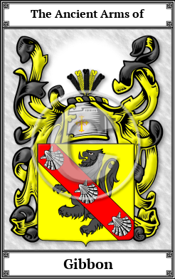 Gibbon Family Crest Download (JPG)  Book Plated - 150 DPI