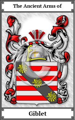 Giblet Family Crest Download (JPG) Book Plated - 600 DPI