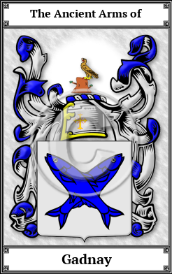 Gadnay Family Crest Download (JPG) Book Plated - 600 DPI