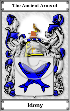 Idony Family Crest Download (JPG)  Book Plated - 150 DPI