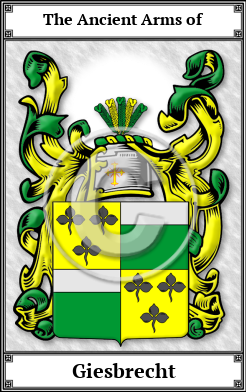 Giesbrecht Family Crest Download (JPG) Book Plated - 600 DPI