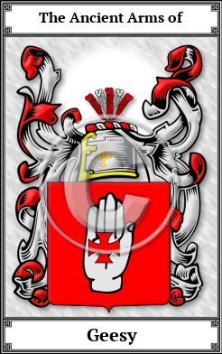 Geesy Family Crest Download (JPG)  Book Plated - 150 DPI