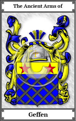 Geffen Family Crest Download (JPG) Book Plated - 600 DPI