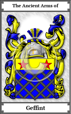 Geffint Family Crest Download (JPG)  Book Plated - 150 DPI