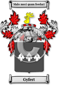 Gyfert Family Crest Download (jpg) Legacy Series - 150 DPI