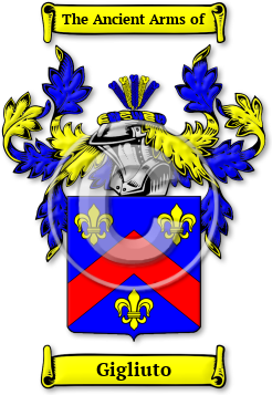 Gigliuto Family Crest Download (jpg) Legacy Series - 150 DPI