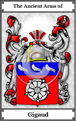 Gigaud Family Crest Download (JPG) Book Plated - 600 DPI