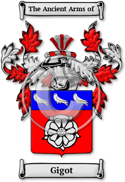 Gigot Family Crest Download (jpg) Legacy Series - 150 DPI