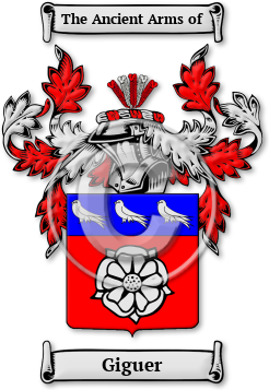 Giguer Family Crest Download (JPG) Legacy Series - 600 DPI
