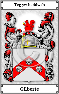Gilberte Family Crest Download (JPG)  Book Plated - 150 DPI