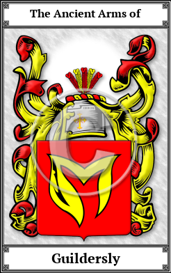 Guildersly Family Crest Download (JPG)  Book Plated - 150 DPI