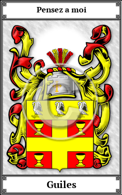 Guiles Family Crest Download (JPG)  Book Plated - 150 DPI