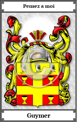 Guymer Family Crest Download (JPG)  Book Plated - 150 DPI