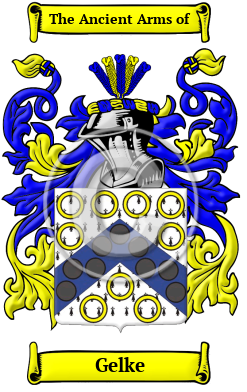 Gelke Family Crest/Coat of Arms