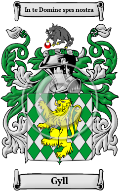 Gyll Family Crest Download (JPG) Heritage Series - 600 DPI
