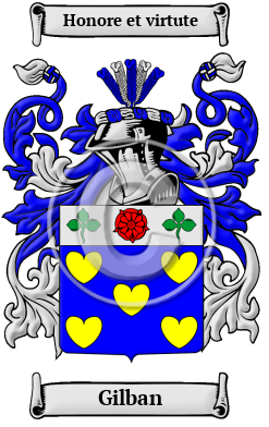 Gilban Family Crest Download (jpg) Heritage Series - 150 DPI