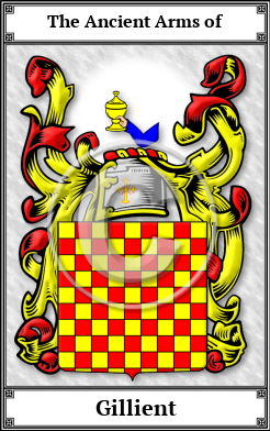 Gillient Family Crest Download (JPG)  Book Plated - 150 DPI