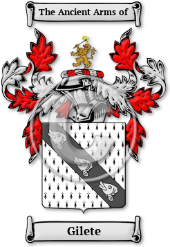 Gilete Family Crest Download (jpg) Legacy Series - 150 DPI