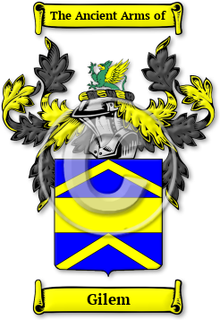 Gilem Family Crest Download (jpg) Legacy Series - 150 DPI