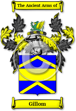 Gillom Family Crest Download (jpg) Legacy Series - 150 DPI