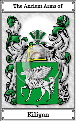 Kiligan Family Crest Download (JPG)  Book Plated - 150 DPI