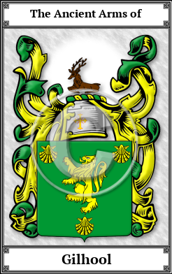 Gilhool Family Crest Download (JPG)  Book Plated - 150 DPI