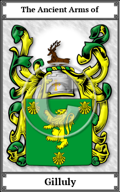 Gilluly Family Crest Download (JPG) Book Plated - 600 DPI