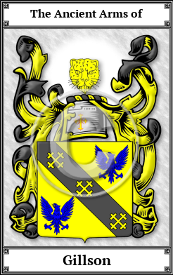 Gillson Family Crest Download (JPG)  Book Plated - 150 DPI