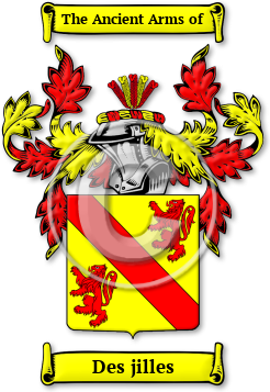 Des jilles Family Crest Download (jpg) Legacy Series - 150 DPI