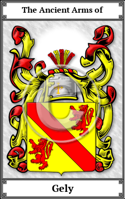 Gely Family Crest Download (JPG)  Book Plated - 150 DPI