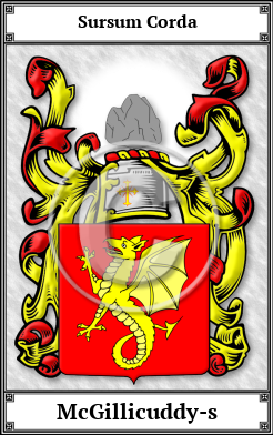 McGillicuddy-s Family Crest Download (JPG)  Book Plated - 150 DPI