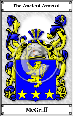 McGriff Family Crest Download (JPG)  Book Plated - 150 DPI