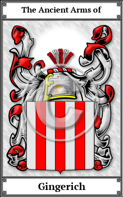 Gingerich Family Crest Download (JPG) Book Plated - 600 DPI