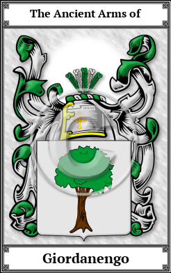 Giordanengo Family Crest Download (JPG)  Book Plated - 150 DPI