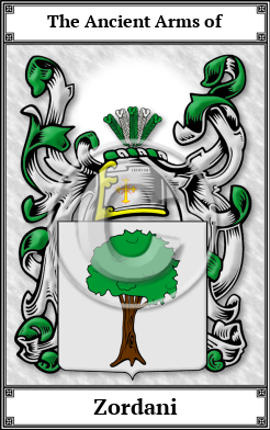 Zordani Family Crest Download (JPG)  Book Plated - 150 DPI