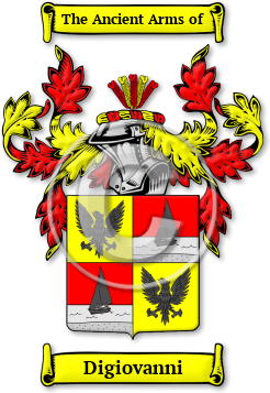 Digiovanni Family Crest Download (JPG) Legacy Series - 600 DPI