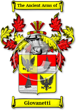 Giovanetti Family Crest Download (JPG) Legacy Series - 600 DPI