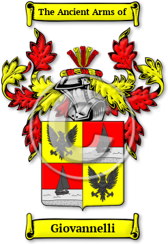 Giovannelli Family Crest Download (jpg) Legacy Series - 150 DPI