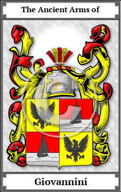 Giovannini Family Crest Download (JPG)  Book Plated - 150 DPI
