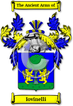 Iovinelli Family Crest Download (jpg) Legacy Series - 150 DPI