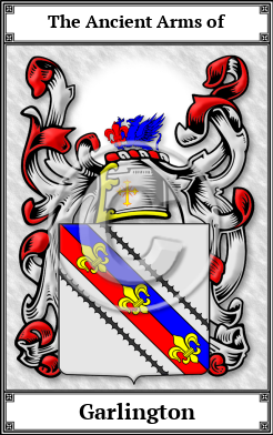 Garlington Family Crest Download (JPG) Book Plated - 600 DPI