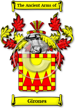 Girones Family Crest Download (jpg) Legacy Series - 150 DPI