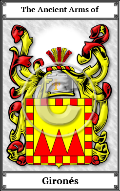 Gironés Family Crest Download (JPG) Book Plated - 600 DPI