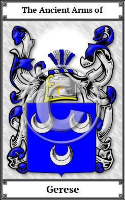 Gerese Family Crest Download (JPG)  Book Plated - 150 DPI
