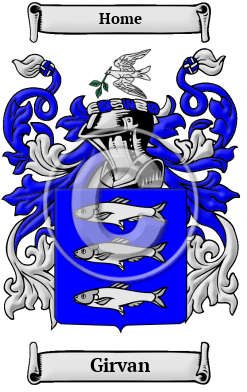 Girvan Family Crest Download (jpg) Heritage Series - 150 DPI