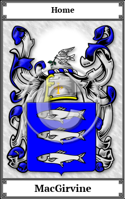 MacGirvine Family Crest Download (JPG)  Book Plated - 150 DPI