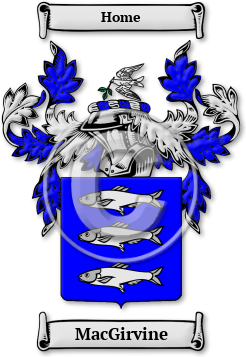 MacGirvine Family Crest Download (jpg) Legacy Series - 150 DPI
